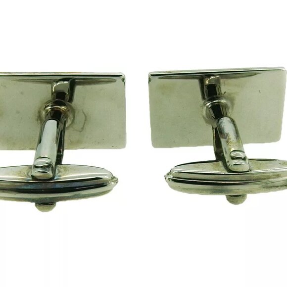 dunhill cuff d mark Silver & Gold Hardware Authentic Used - Picture 8 of 9